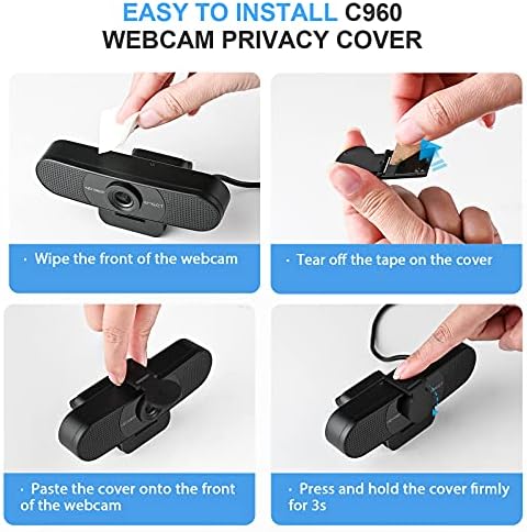 EMEET 1080P Webcam with Microphone, C960 Web Camera, 2 Mics Streaming Webcam with Privacy Cover, 90°View Computer Camera, Plug&Play USB Webcam for Calls/Conference, Zoom/Skype/YouTube, Laptop/Desktop - Image 9