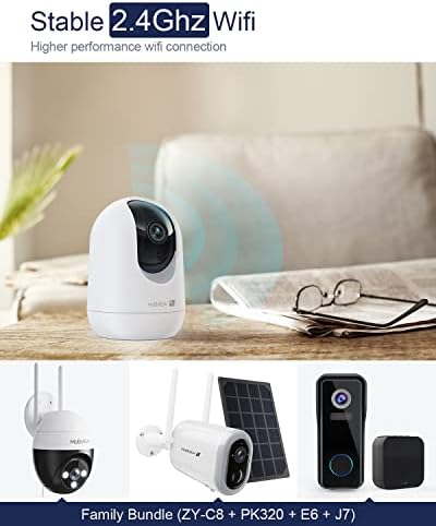 Indoor Security Camera 2K, Pet Camera with Phone App, WiFi Cameras for Home Security Camera for Dog/ Baby Monitor/Elder Pan Tilt, 2.4G, 24/7, 2-Way Talk, Human Detection, Motion Tracking, SD&Cloud - Image 8