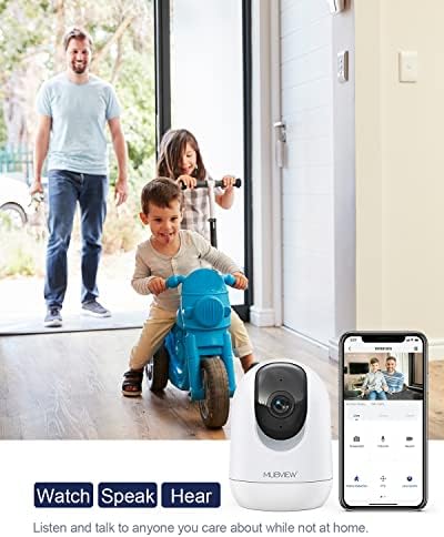 Indoor Security Camera 2K, Pet Camera with Phone App, WiFi Cameras for Home Security Camera for Dog/ Baby Monitor/Elder Pan Tilt, 2.4G, 24/7, 2-Way Talk, Human Detection, Motion Tracking, SD&Cloud - Image 7